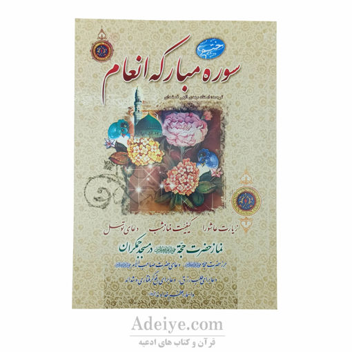 کتاب ختم سوره مبارکه انعام همراه با زیارت عاشورا و دعای توسل قطع وزیری با جلد نرم(شومیز)