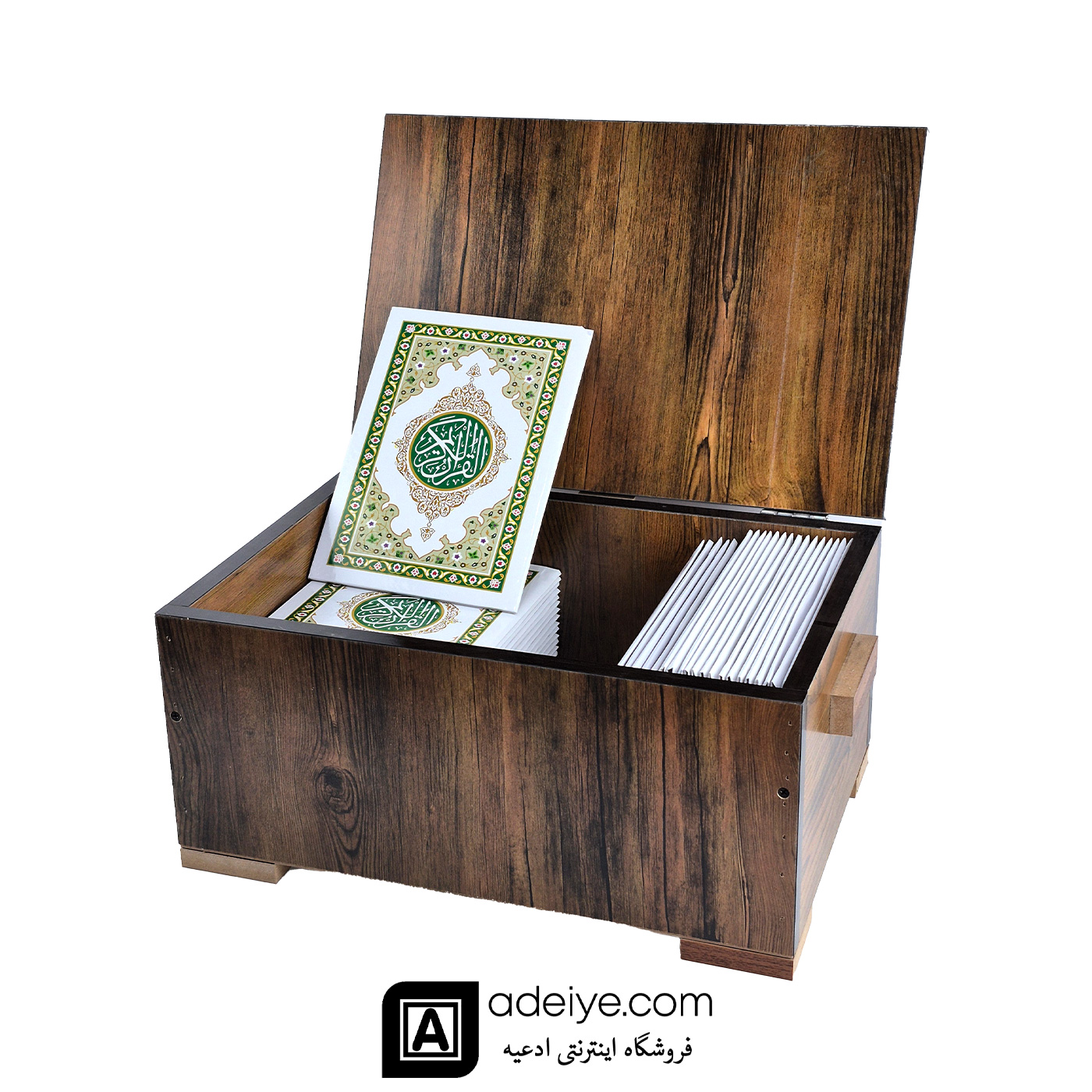 جعبه قرآن شصت پاره با جلد سلفون سفارشی