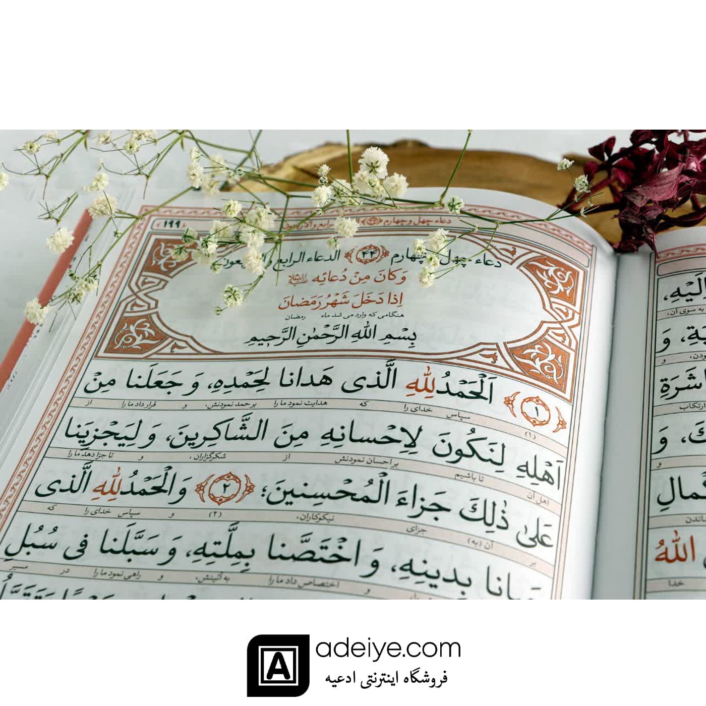 عکس از خط صحیفه سجادیه وزیری ترمو